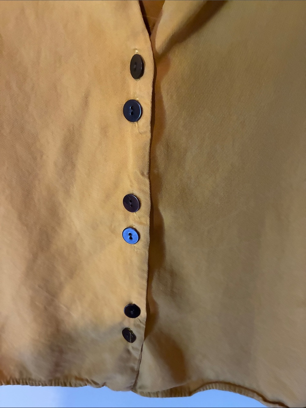 Zara Women's Mustard Yellow Button-Down Shirt - Picture 4 of 5